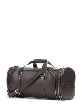Vocier F35 Leather Travel Bag in Brown OS